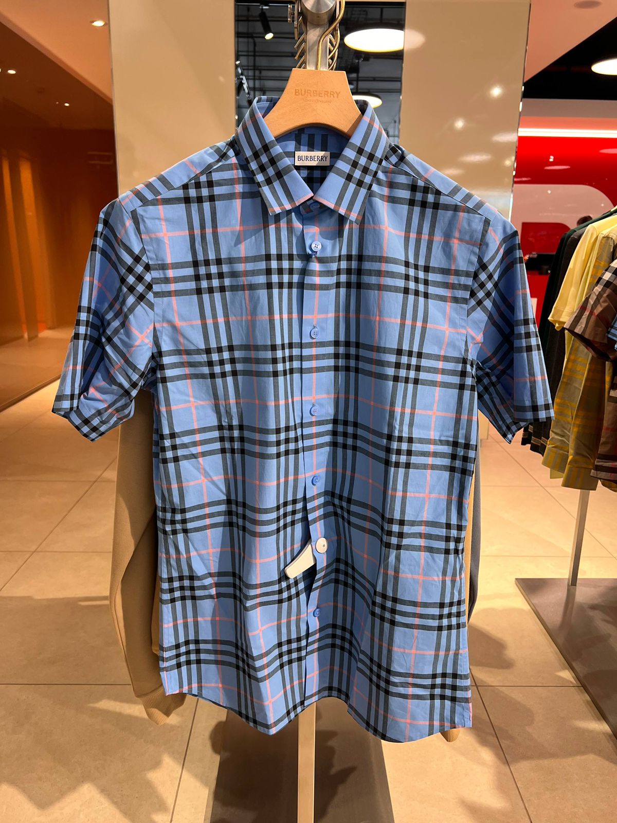 Check Cotton Short-sleeve Shirt