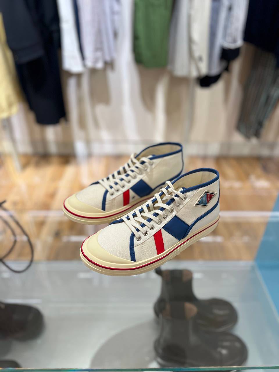 Canvas Mid-Top Sneakers