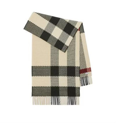 Reversible Check Cashmere Scarf