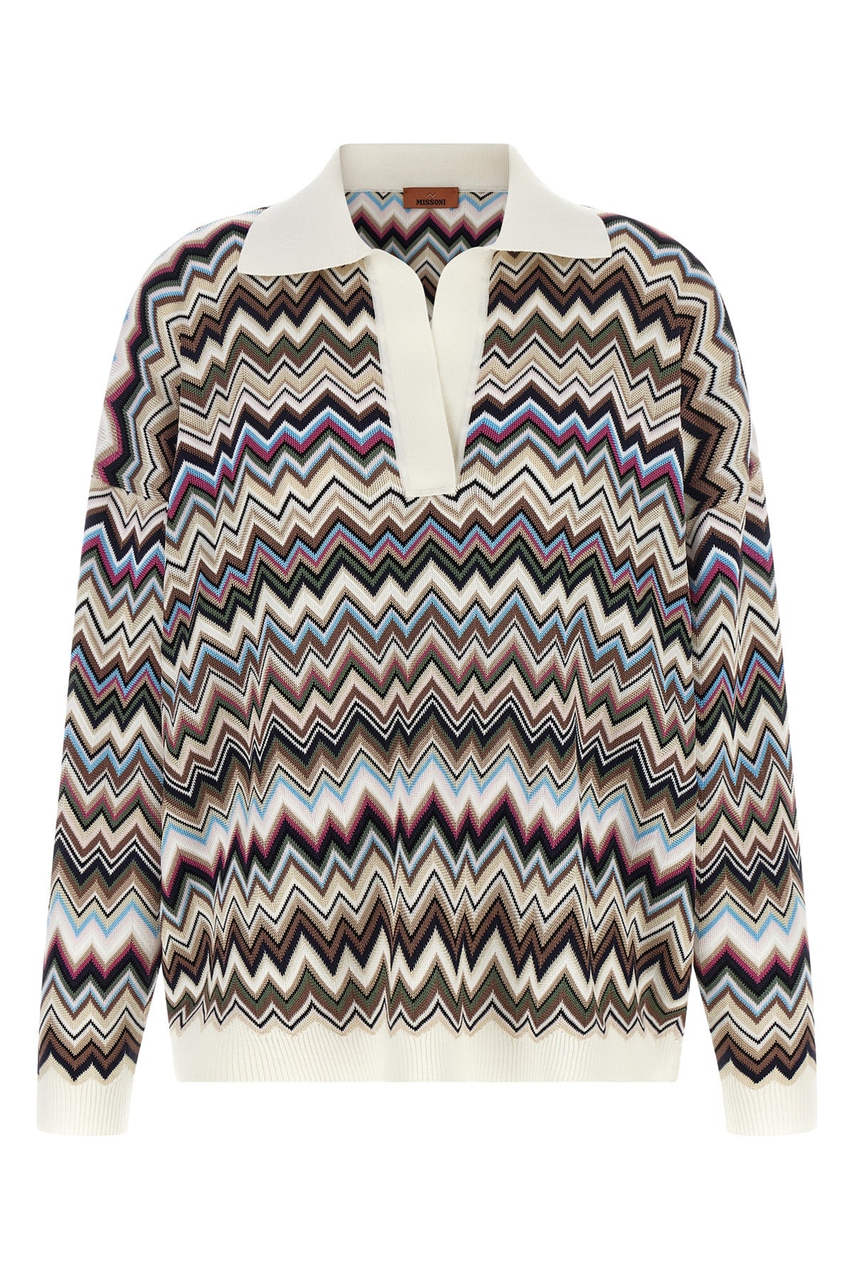 Zigzag polo shirt