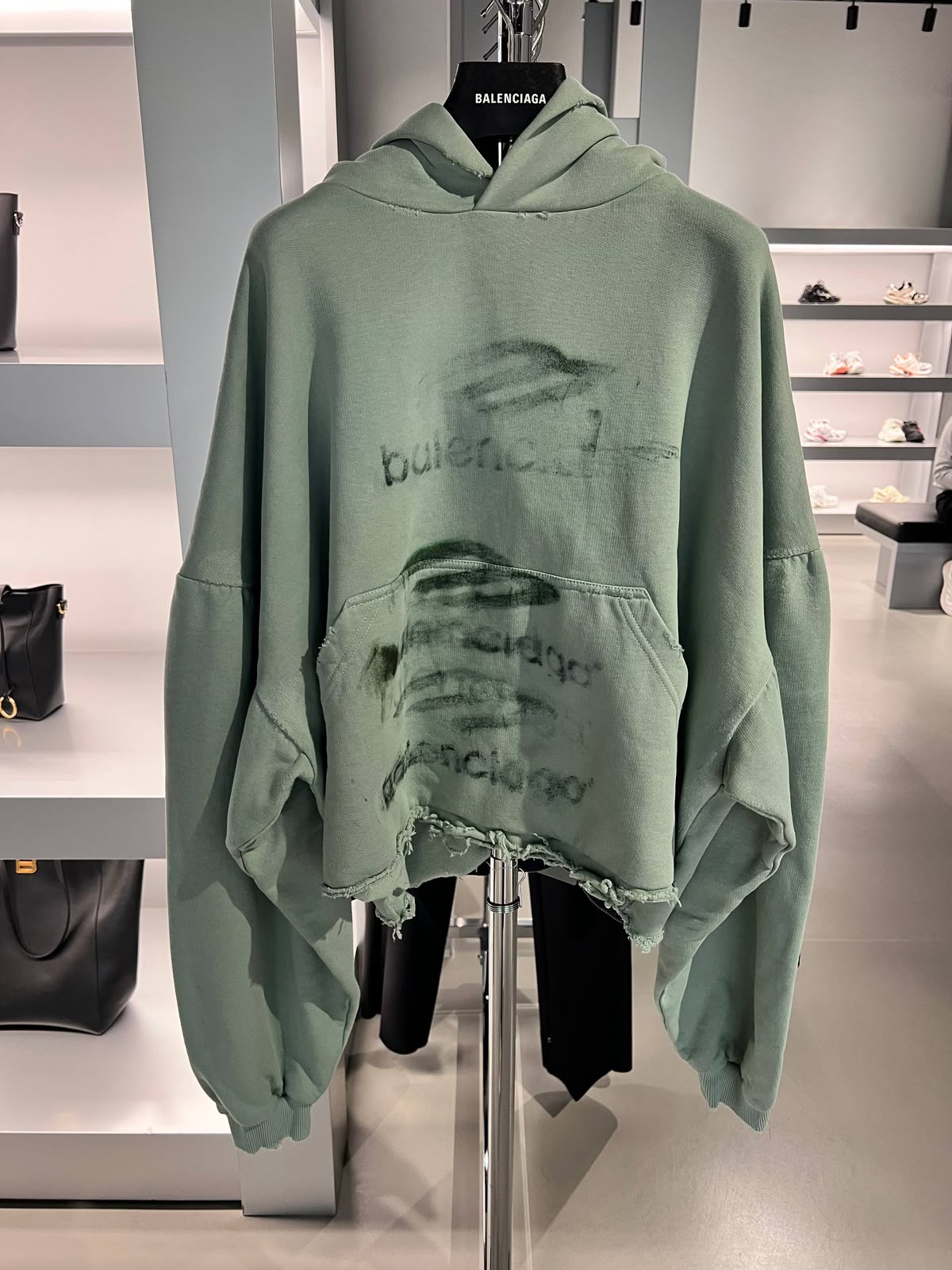 Smudged Logo Hoodie