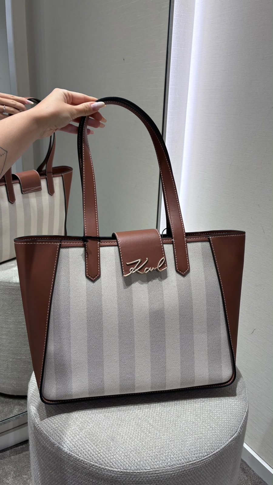 Striped Tote Bag