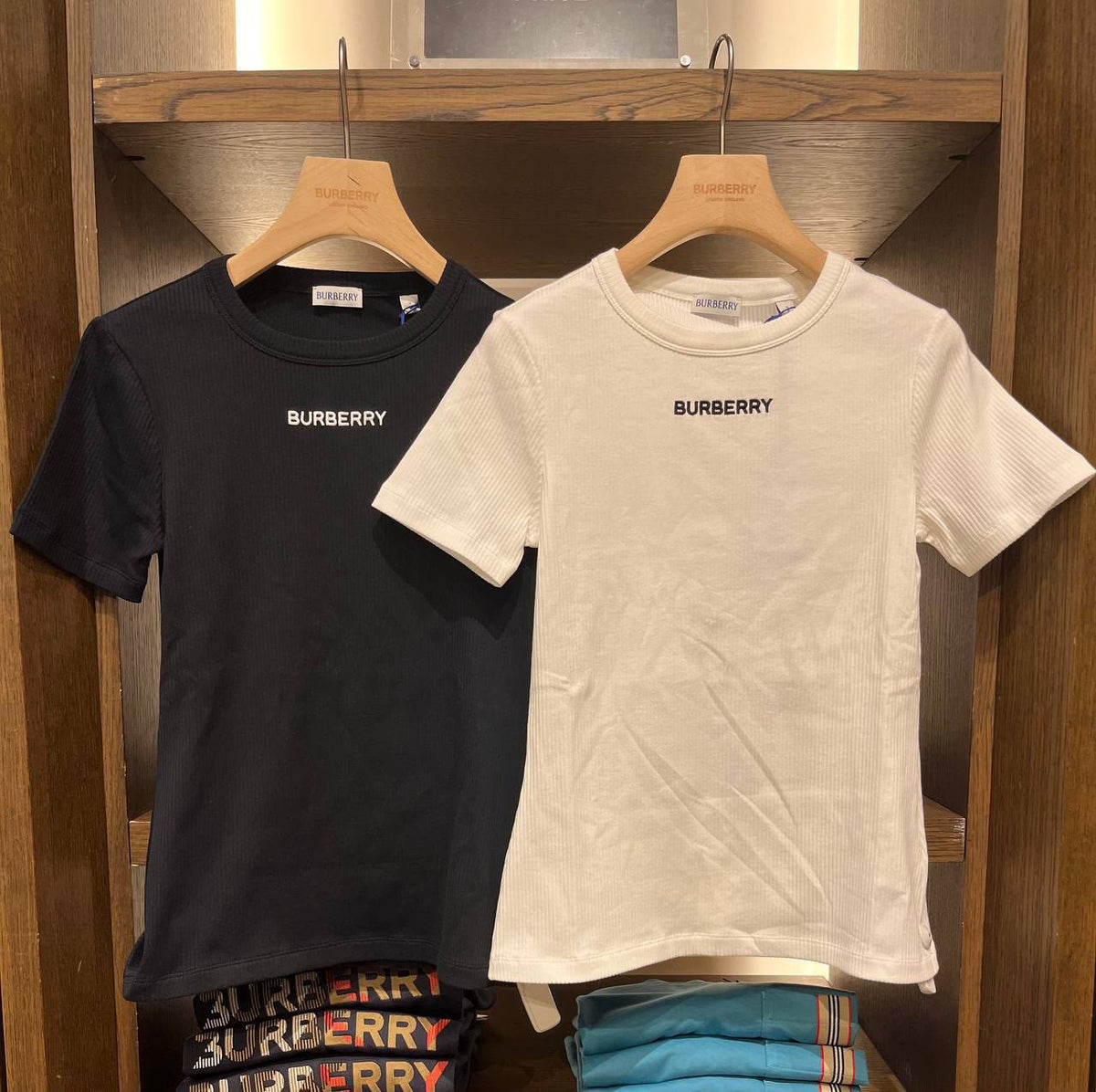 Ribbed Cotton Logo T-shirt