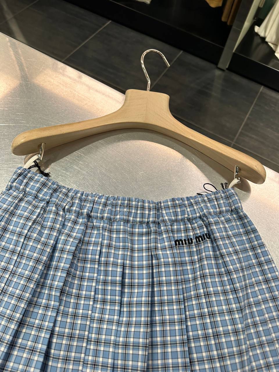 Plaid Pleated Skirt