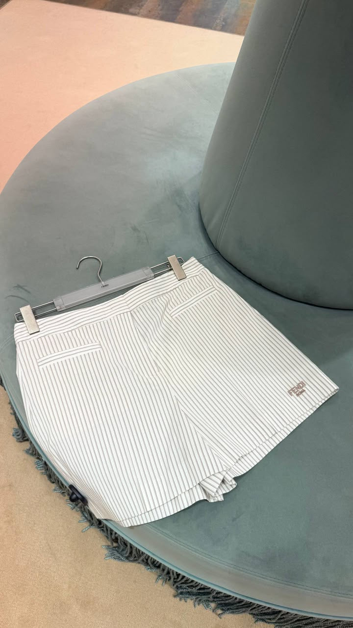 Pinstriped Tailored Shorts
