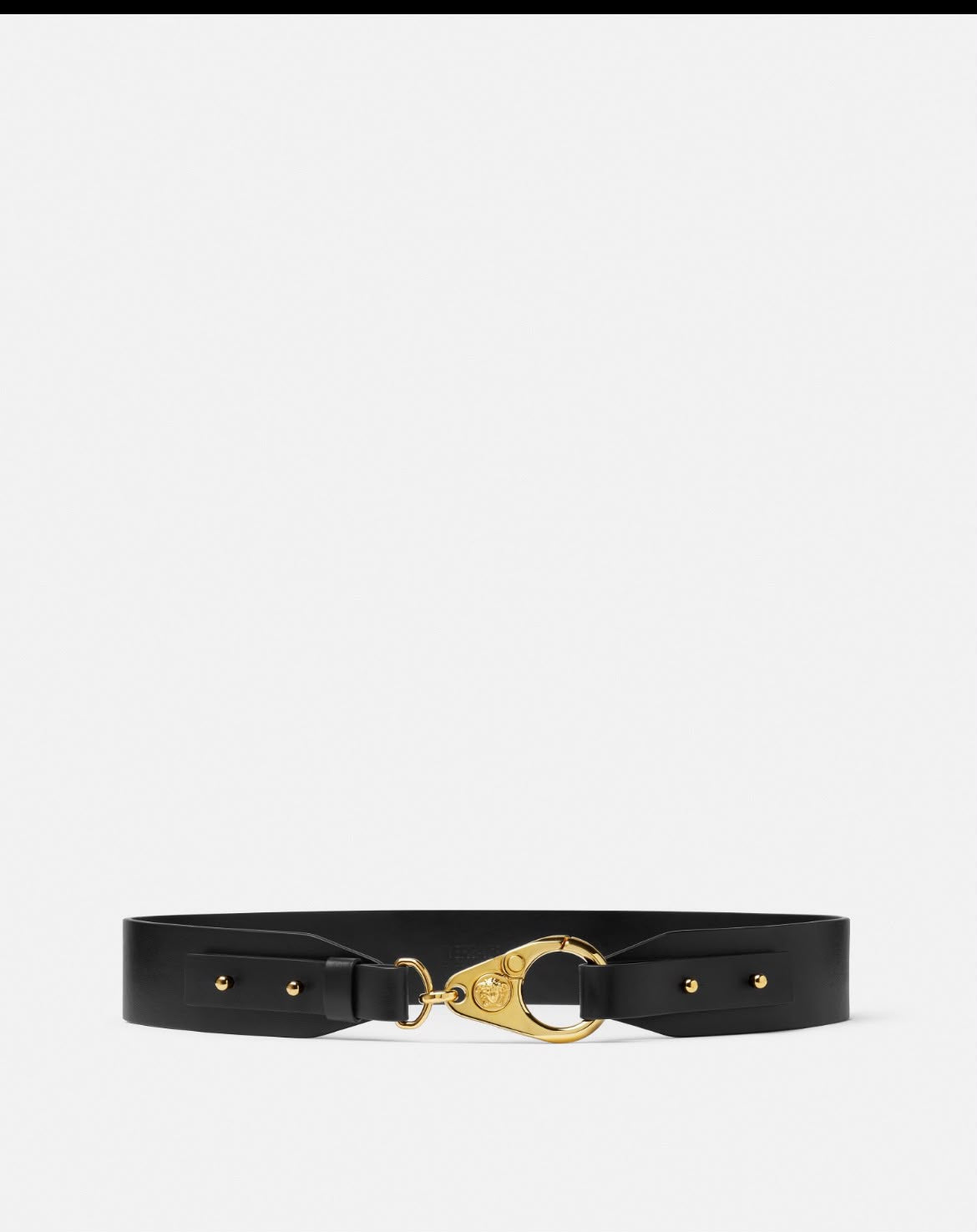 Medusa Hardware Leather Belt