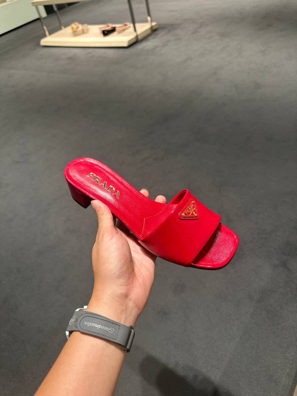 Saffiano Leather Mules