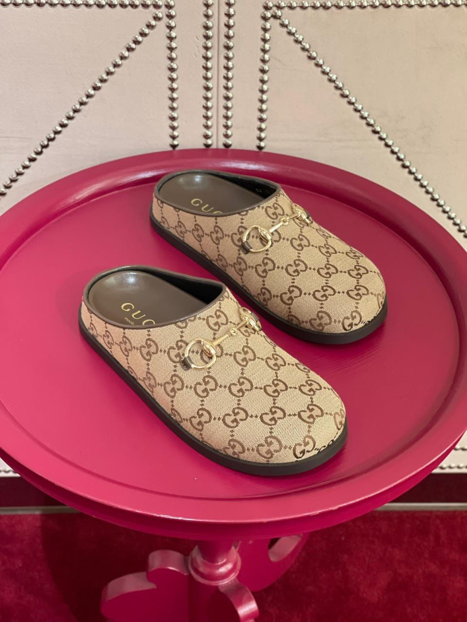 Princetown GG Canvas Mule