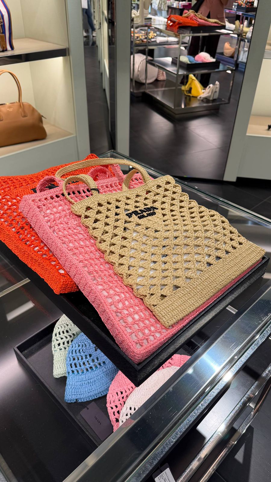 Prada Crochet Tote Bag