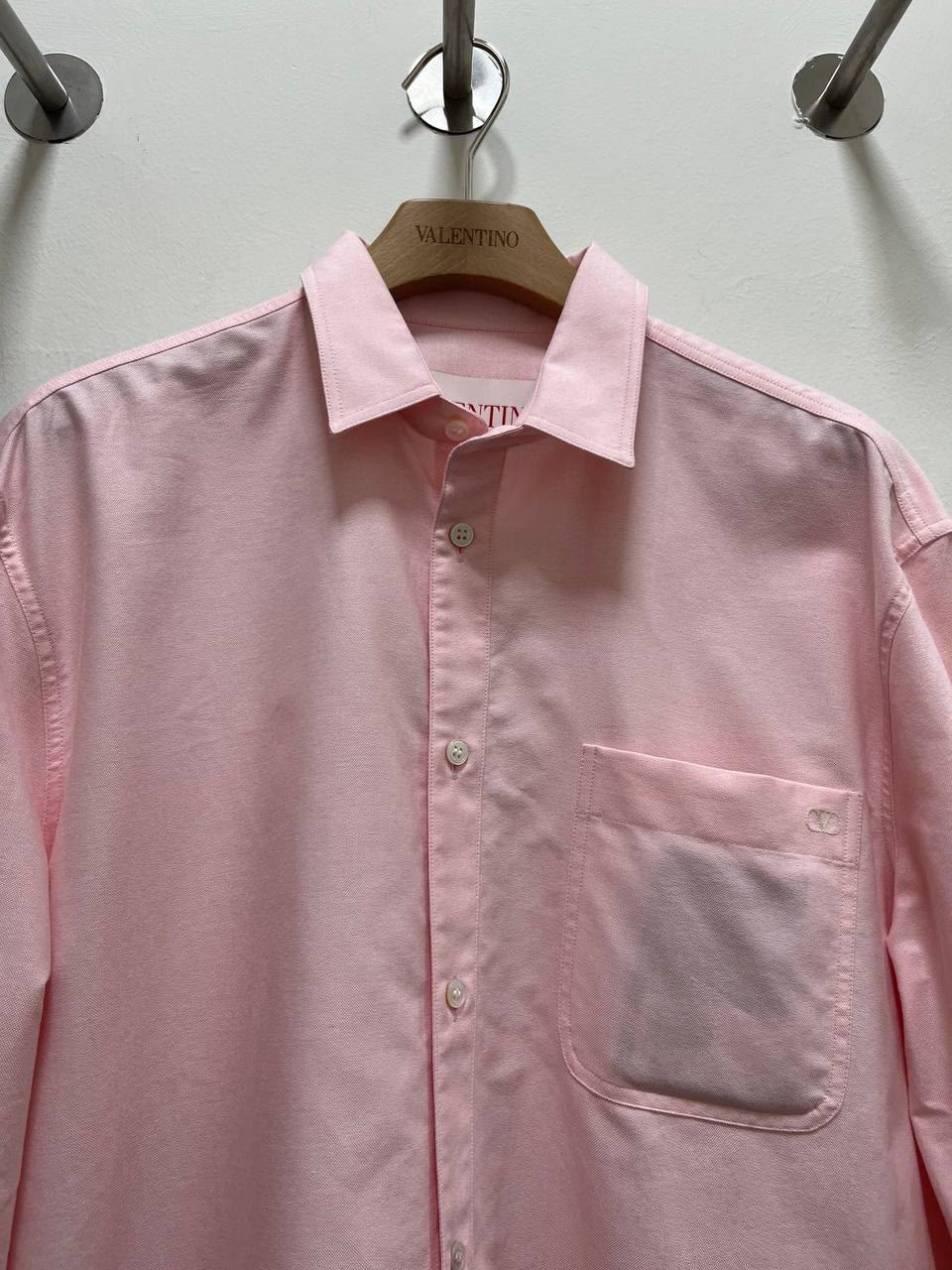 Poplin Shirt with VLogo Signature Pocket