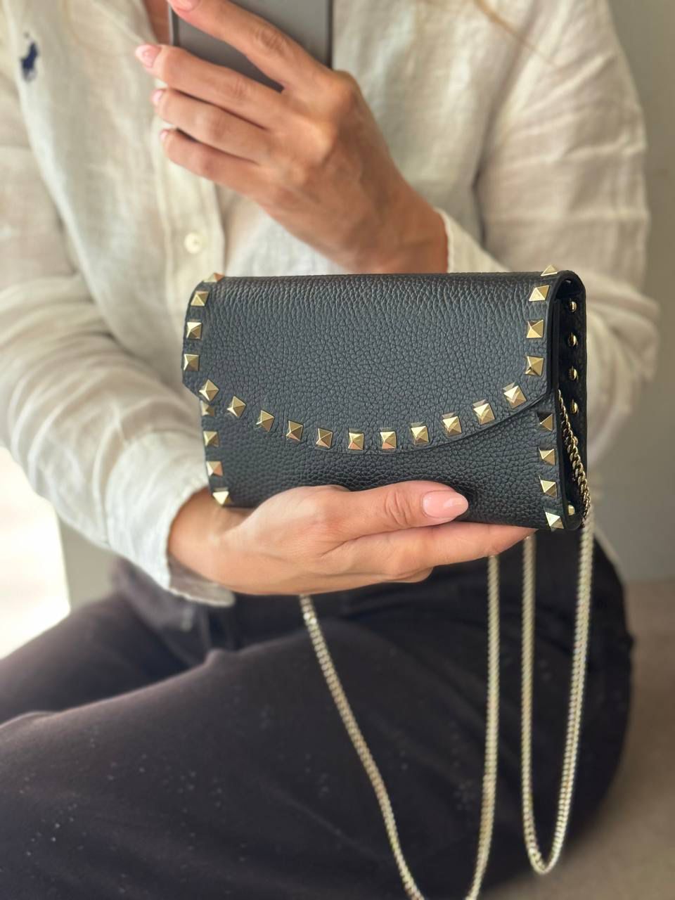 Rockstud Chain Wallet