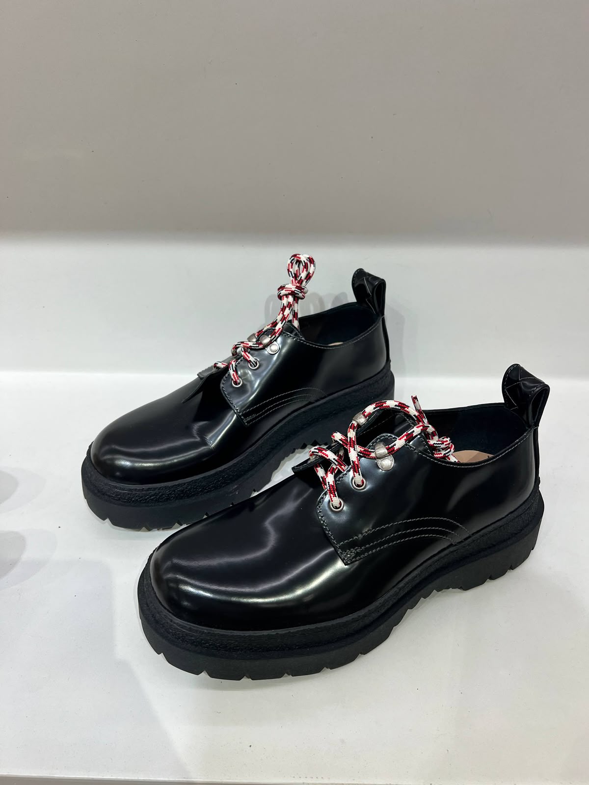 Monolith Brushed Leather Lace-Up Shoes
