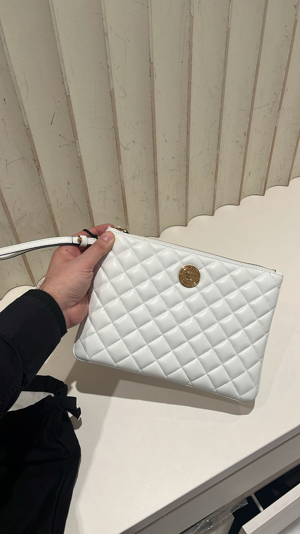Quilted Leather Pouch