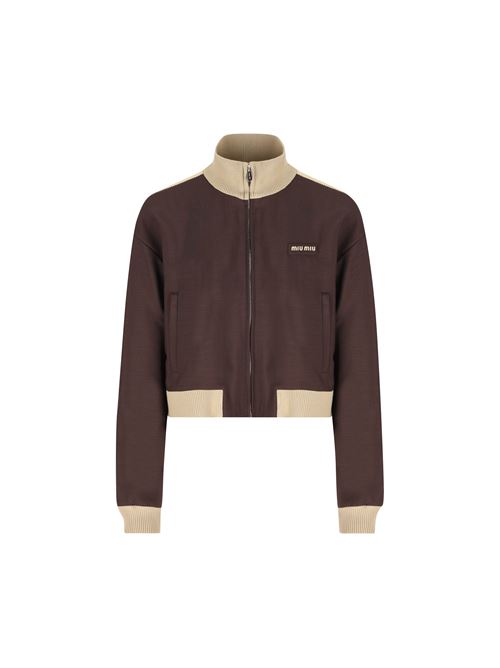 Blouson realizzato in mohair