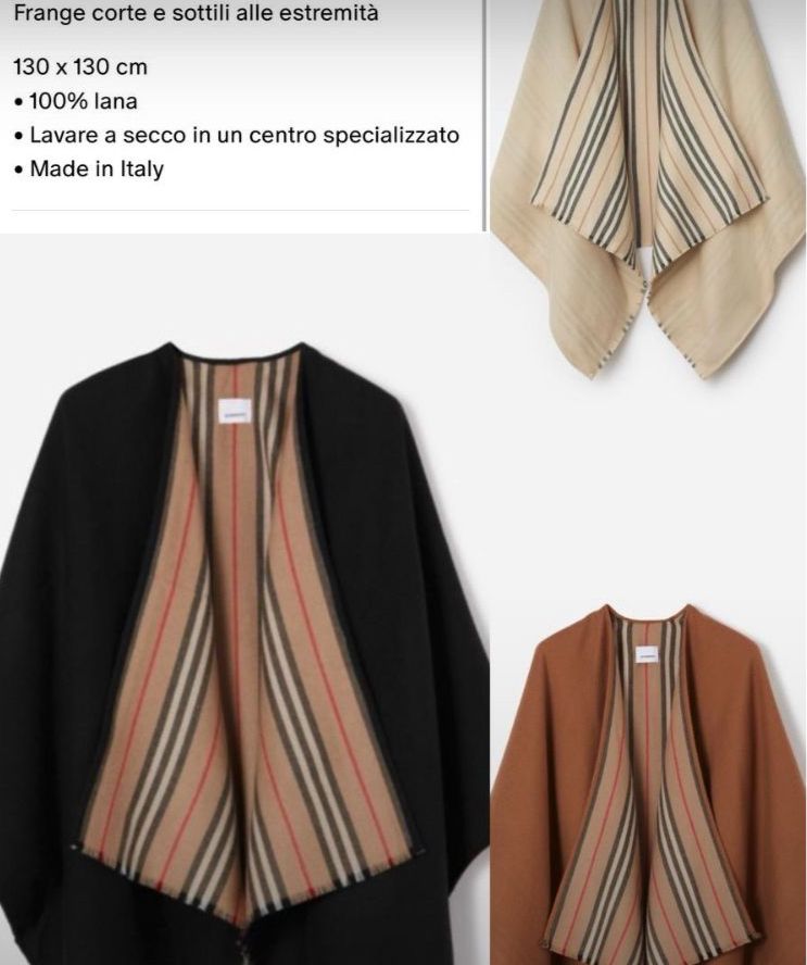 Reversible Wool Cape