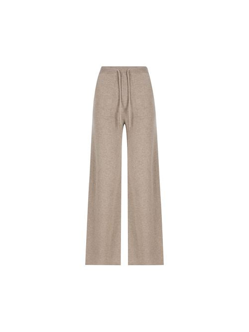 Pantalone largo realizzato in cashmere