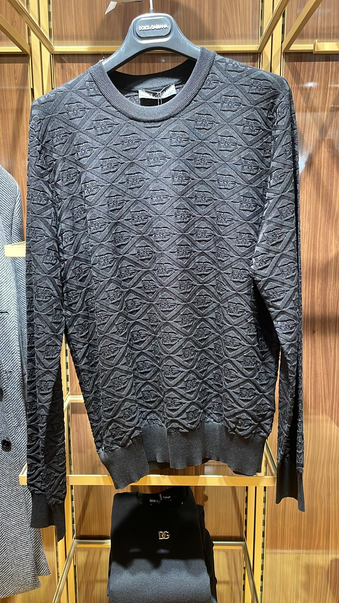 Jacquard Knit Sweater with DG Logo