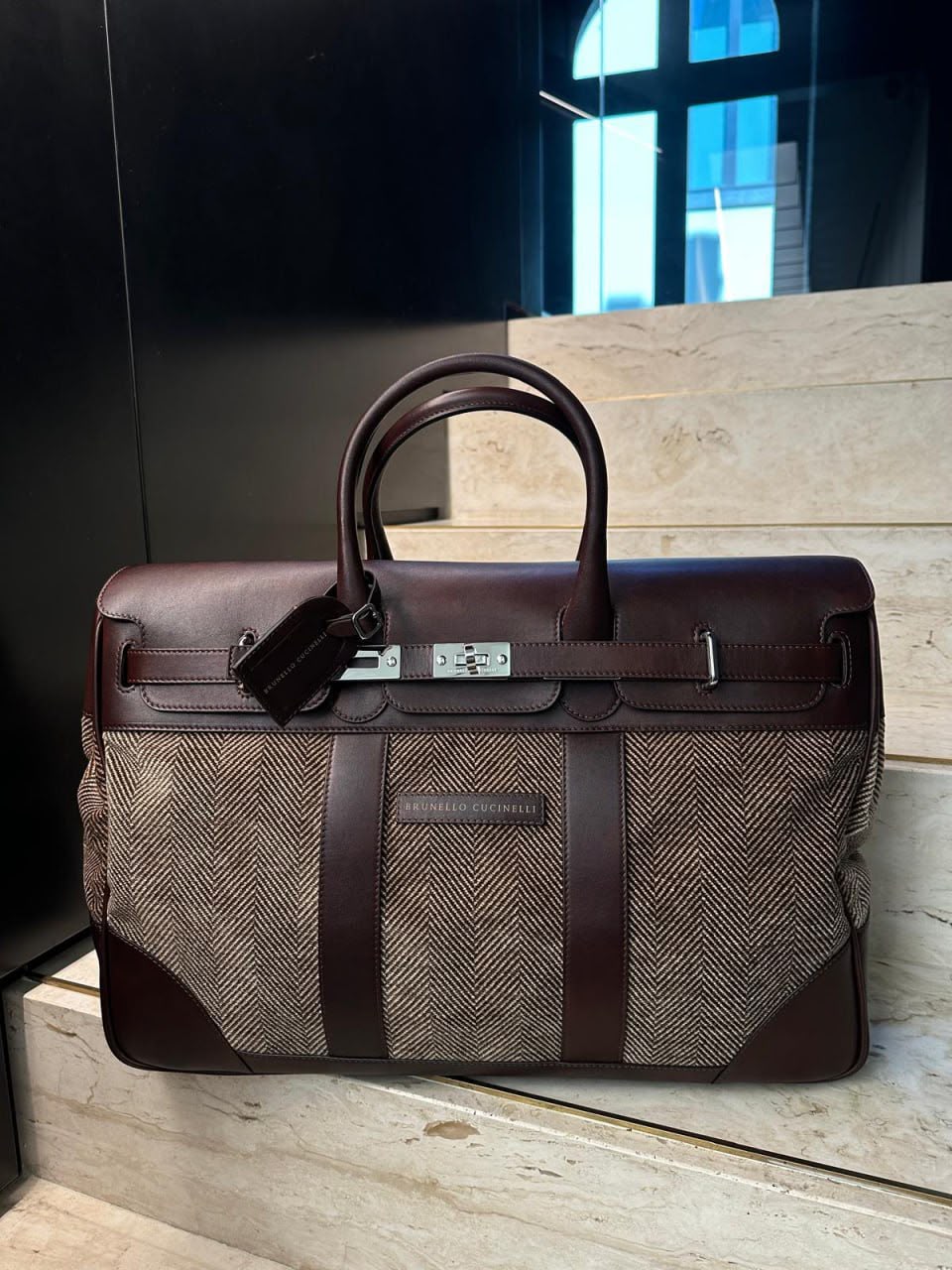 Herringbone Travel Bag