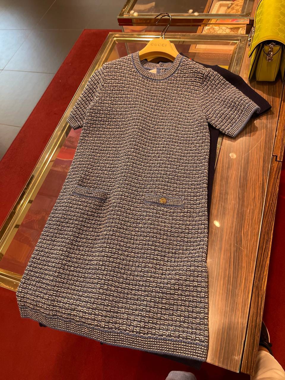 Tweed Knit Mini Dress