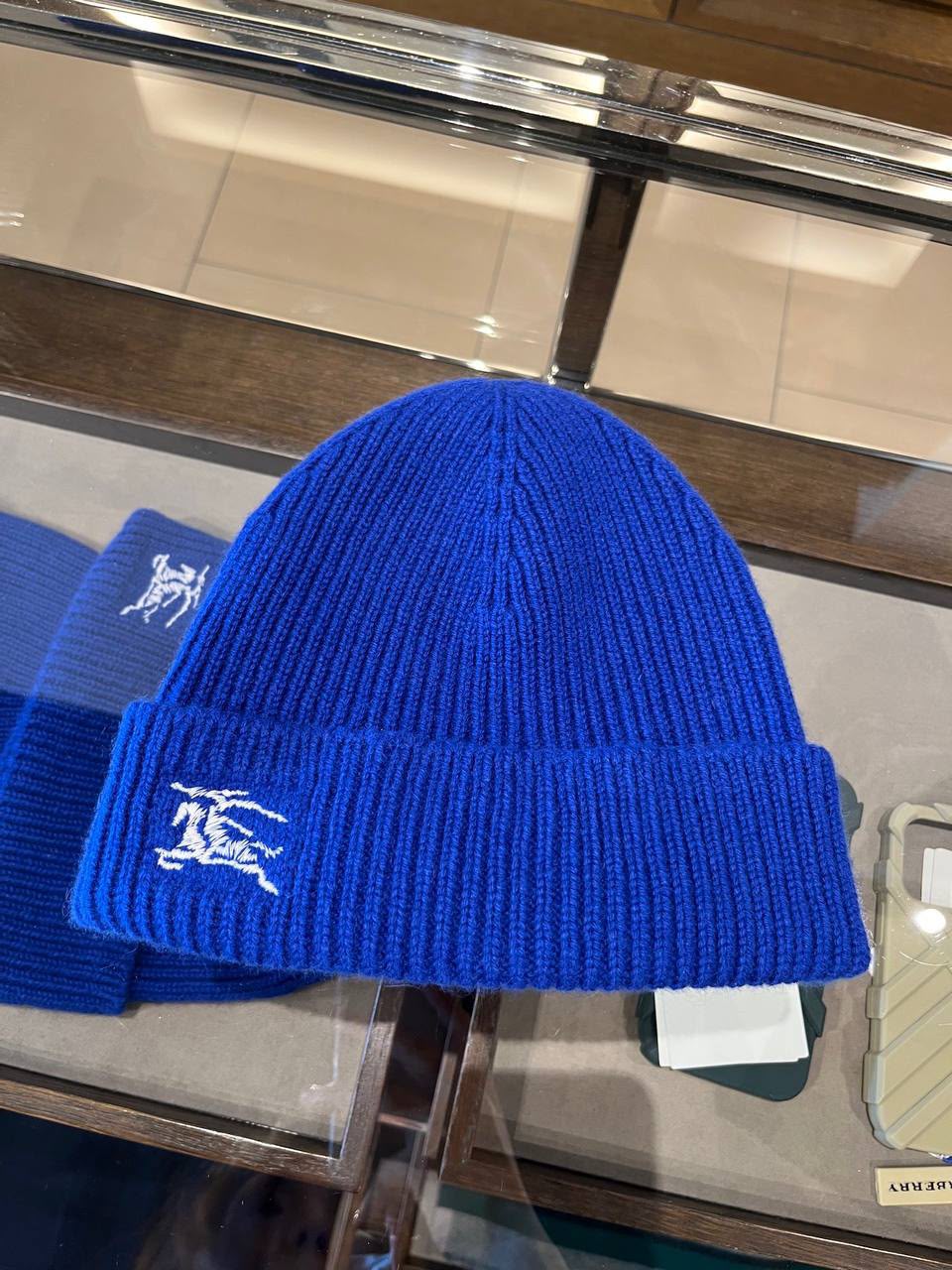Equestrian Knight Design Ribbed Wool Beanie