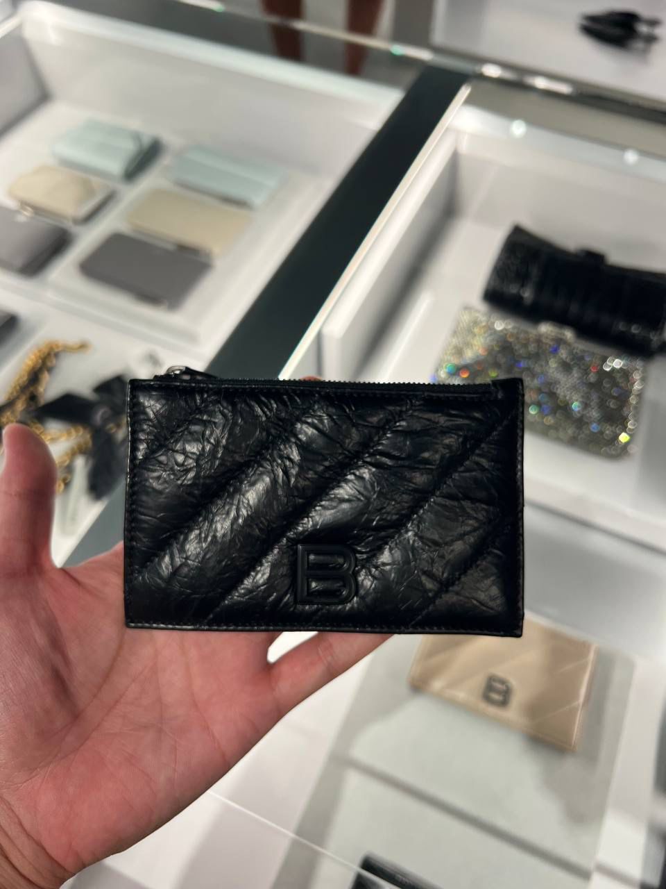 Crush Card Holder with Strap