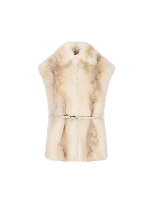 Gilet realizzato in pelliccia di agnello
