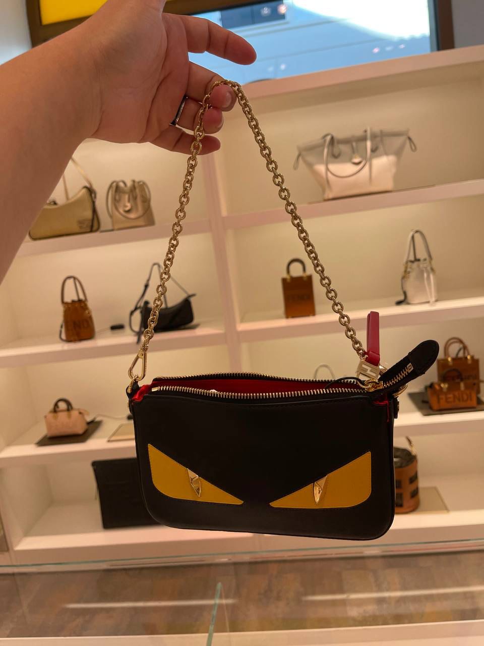 Baguette Pouch with Bag Bugs Eyes