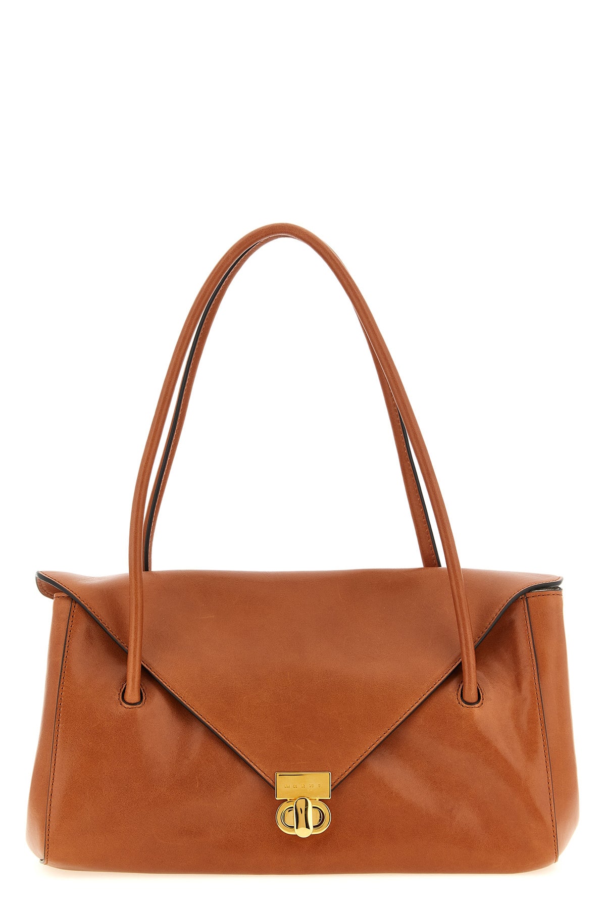Leather E/W Shoulder Bag
