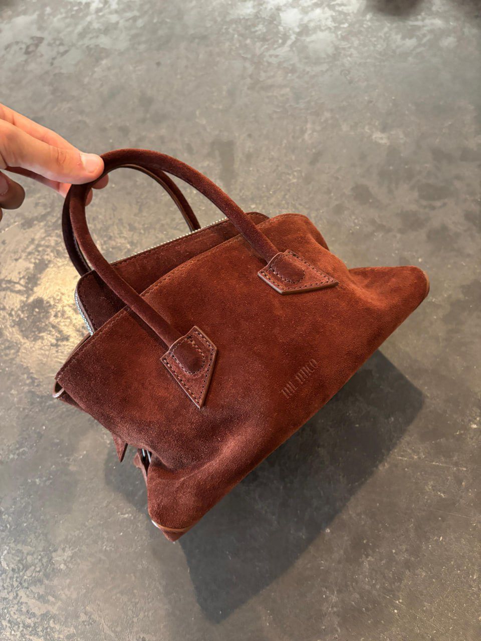 Suede Mini Tote Bag