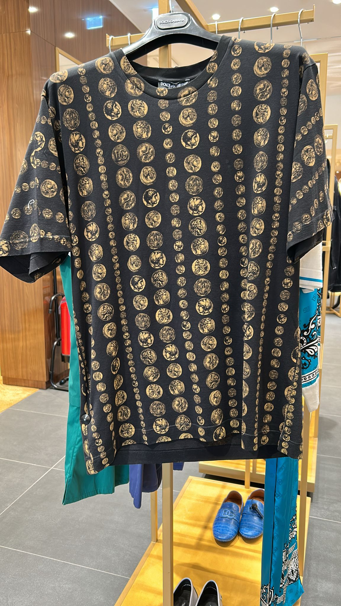 Coin-Print Cotton T-Shirt