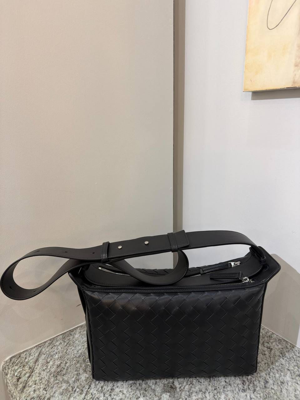 Intrecciato Messenger Bag