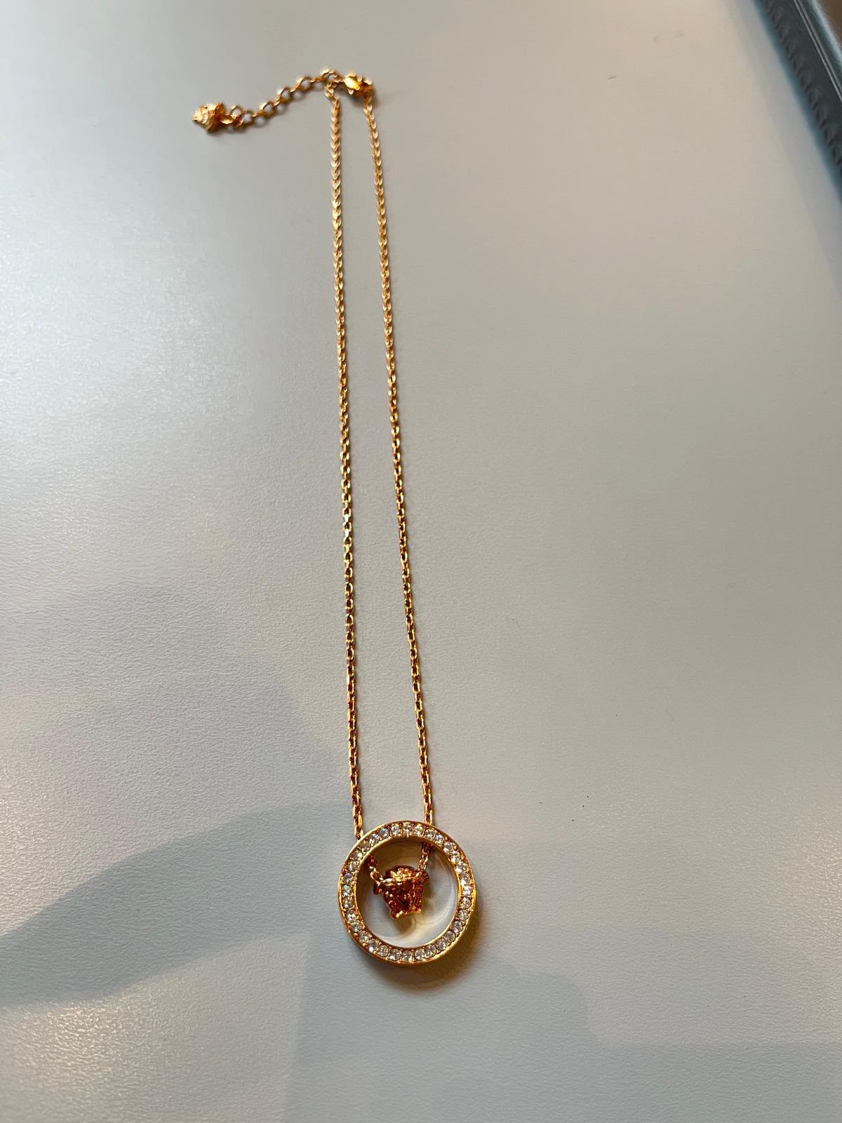 Medusa Crystal Pendant Necklace