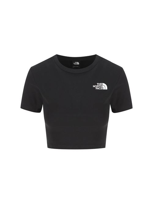 T-Shirt cropped realizzata in cotone