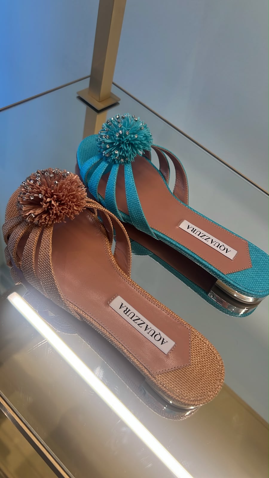 Pom Pom Flat Sandals
