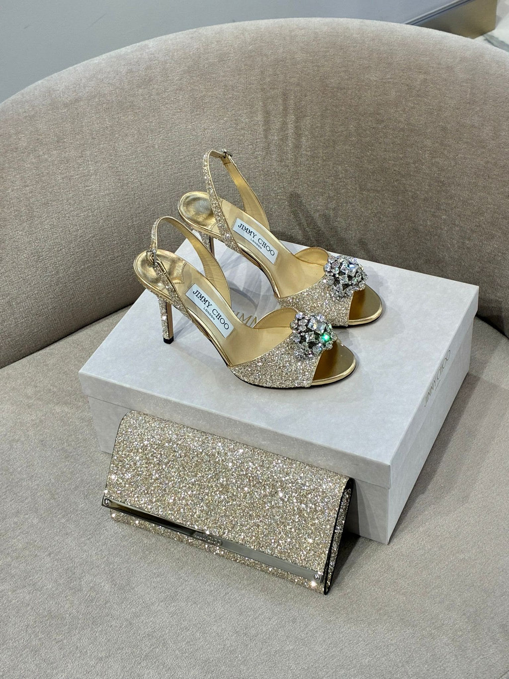Bing 100 Slingback Heels and Sweetie Clutch
