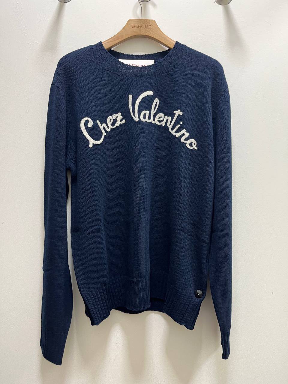 Chez Embroidered Wool Sweater