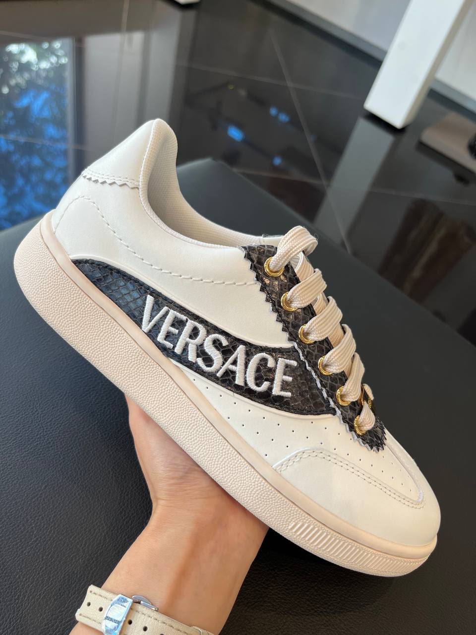 Suede Logo Low-Top Sneakers