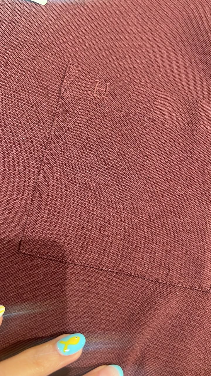 H Embroidered Pocket T-Shirt