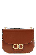 'Double Gancini' closure shoulder bag