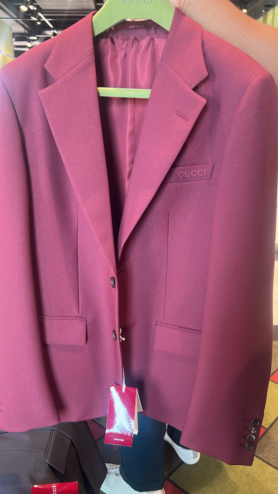 Wool Blazer with Logo
