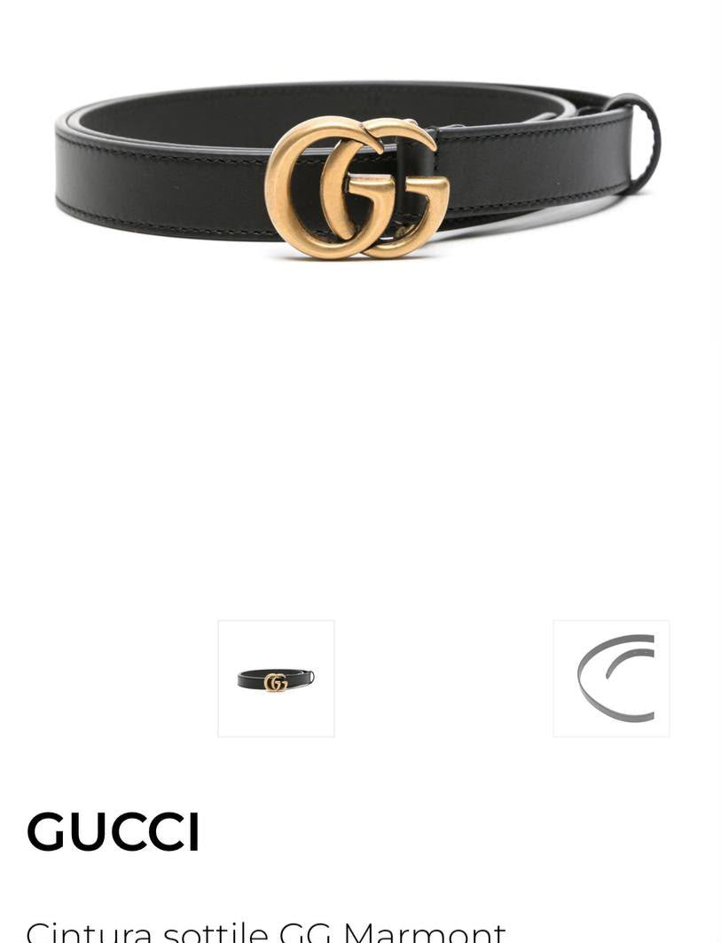 Thin GG Marmont belt