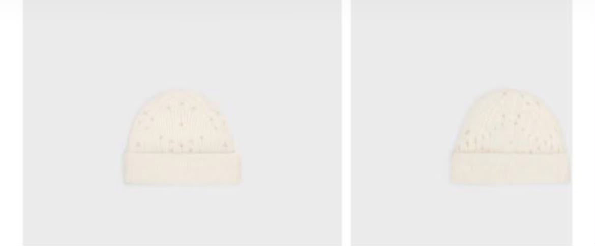 Beanie in Cashmere with Studs