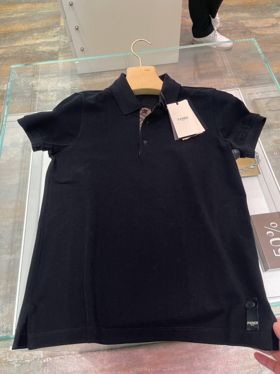 FF Logo Placket Polo Shirt