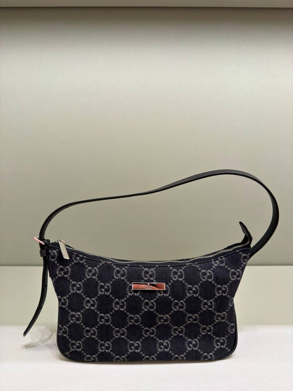 GG Denim Shoulder Bag