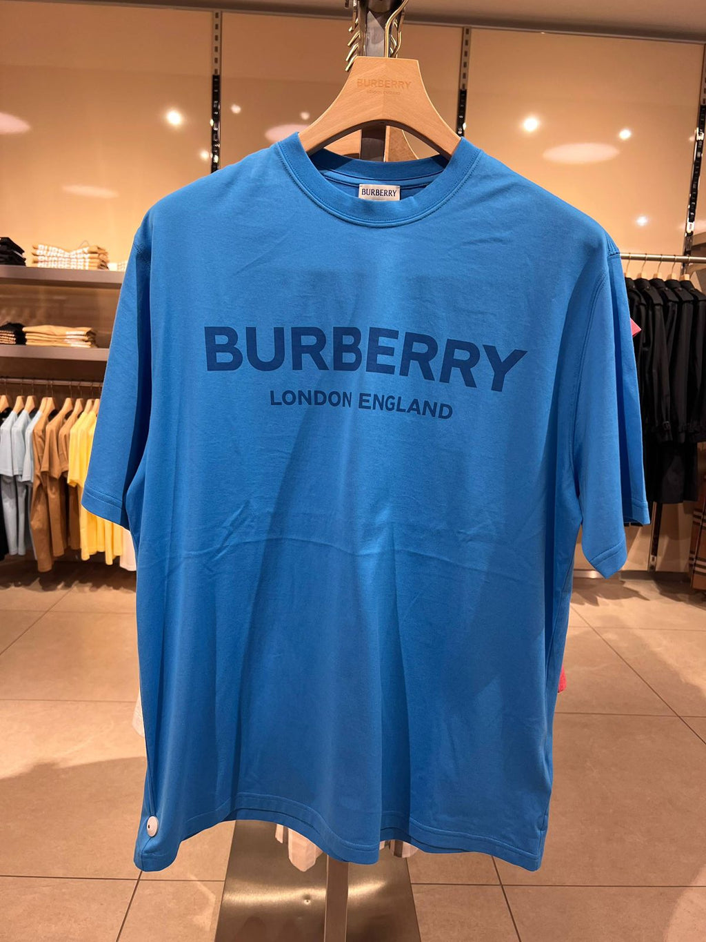 Burberry Logo Print Cotton T-shirt