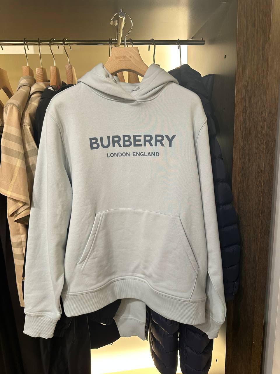 Logo Print Cotton Hoodie