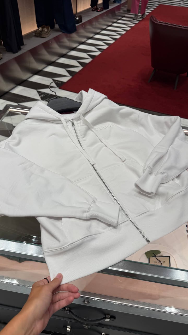 Logo-Embroidered Zip-Up Hoodie