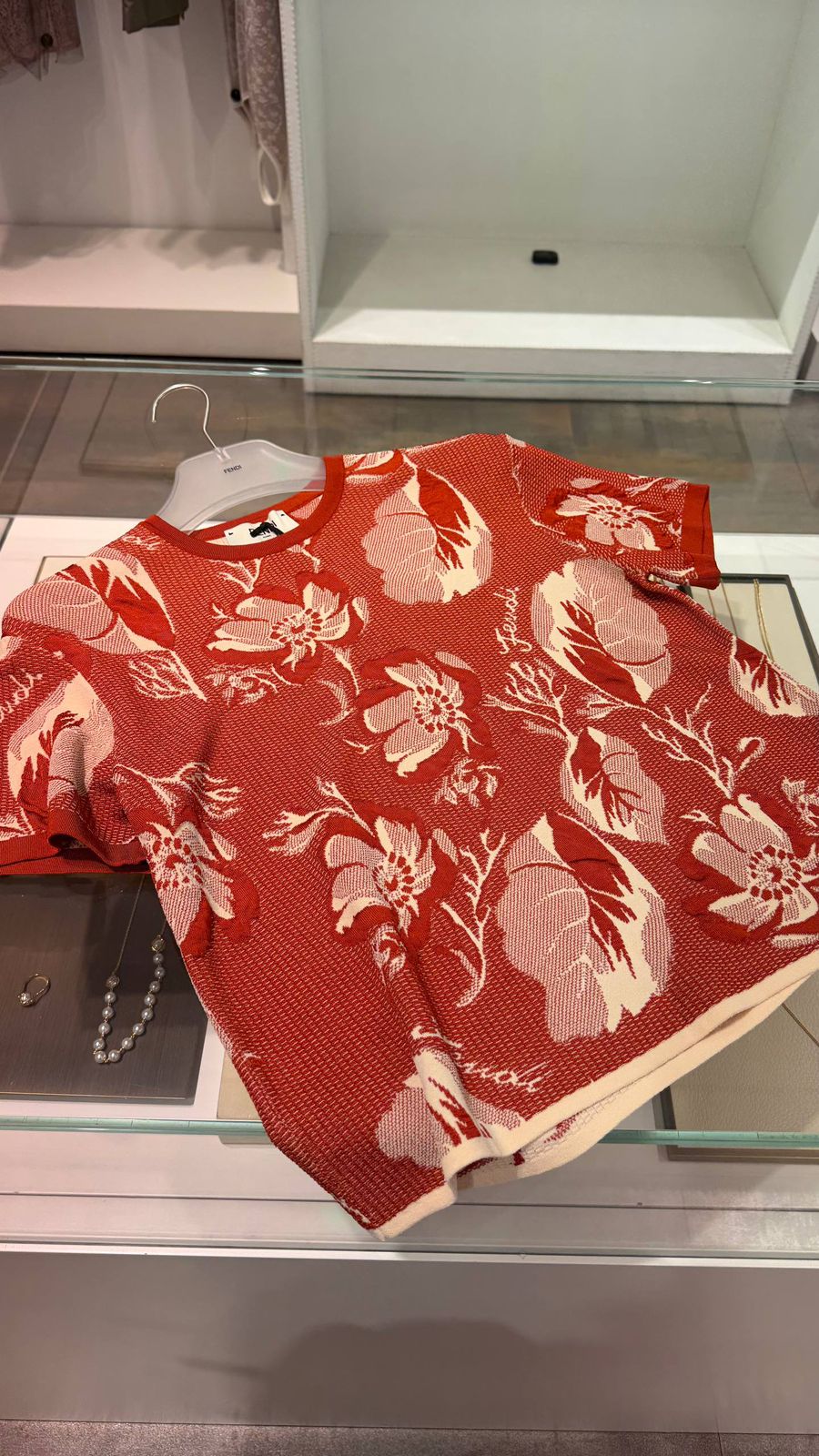 Floral Knit T-Shirt