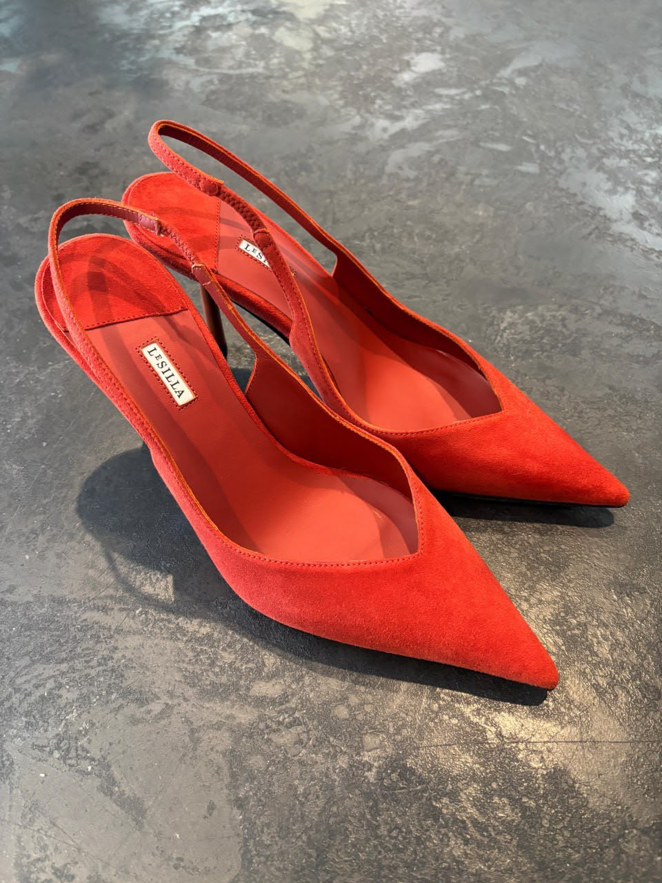 Suede Slingback Pumps