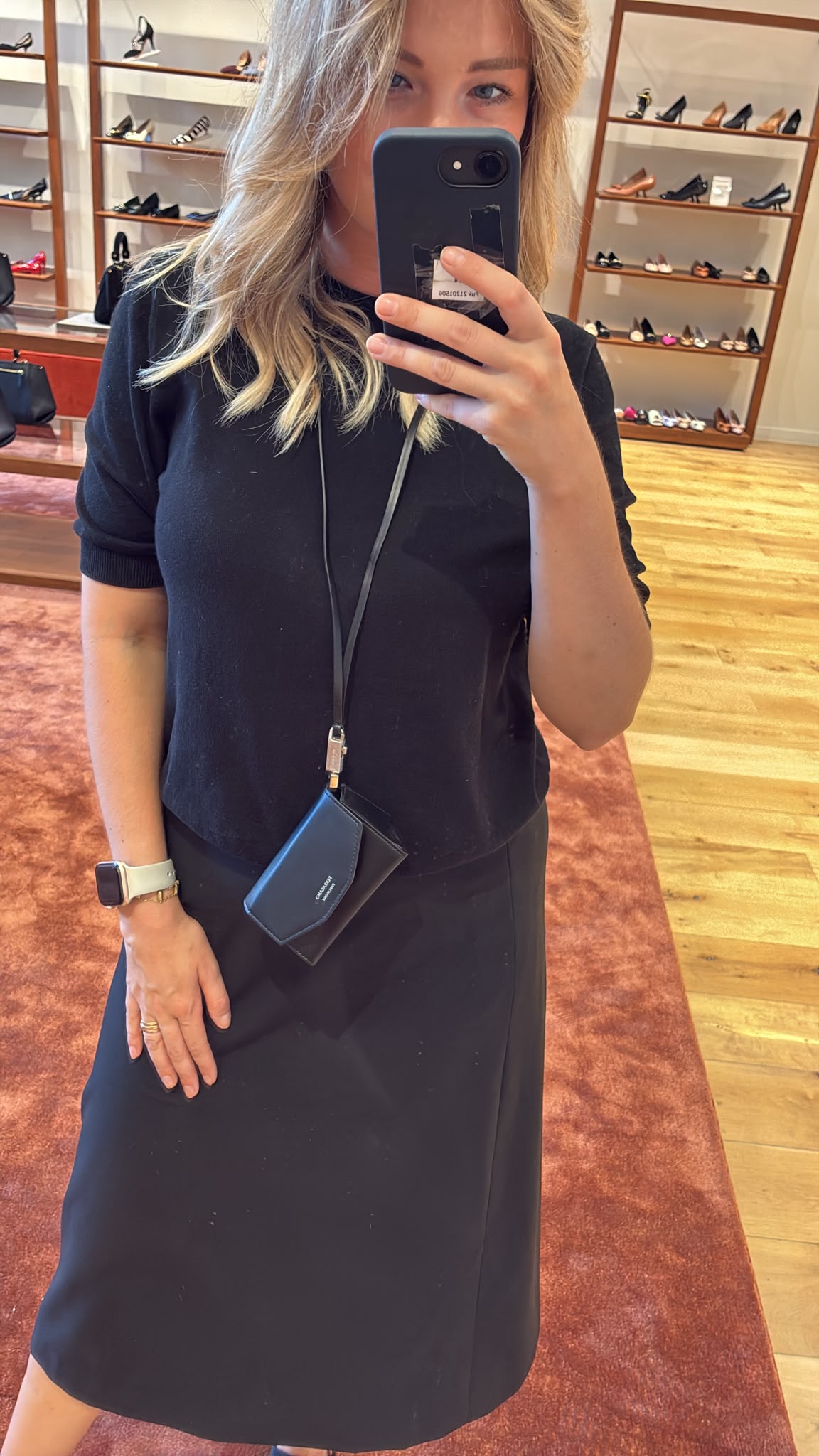 Leather Phone Holder with Strap